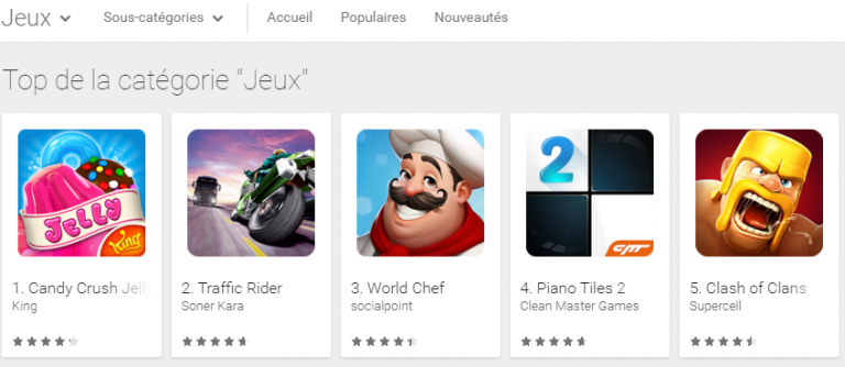 Top de la catégorie  Jeux  – Applications Android sur Google Play